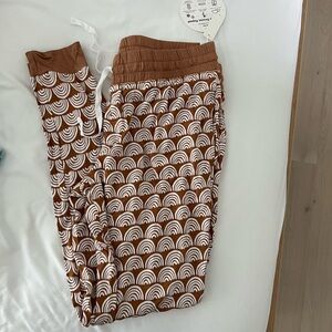 Little Sleepies rust rainbow Joggers